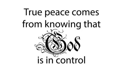 Christian faith, typography for print or use as poster, card, flyer or T shirt