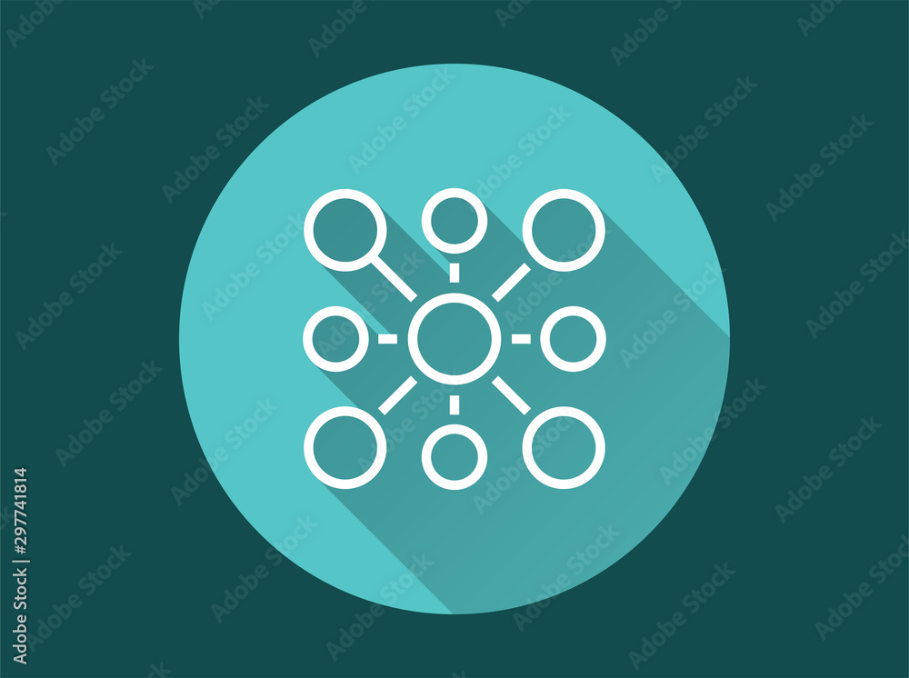 Poster network icon for graphic and web design.