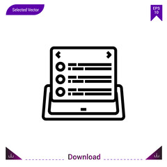 new icon vector . Best modern, simple, isolated, application , logo, flat icon for website design or mobile applications, UI / UX design vector format