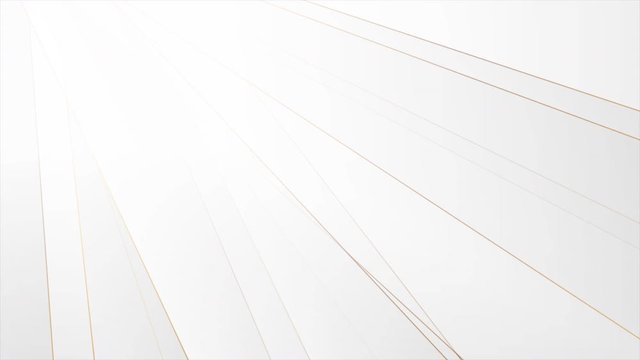 Grey and white corporate abstract motion background with golden bronze lines. Seamless looping. Video animation Ultra HD 4K 3840x2160
