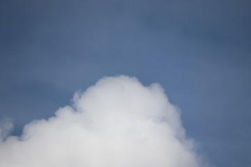 Fototapeta na wymiar Blue sky and clouds. Summer air background