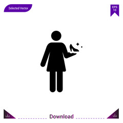 fairy-tale icon vector . Best modern, simple, isolated, fairy-tales , logo, flat icon for website design or mobile applications, UI / UX design vector format