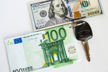 Currency on the table.