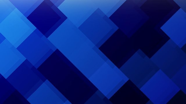 4K Animating Blue Squares Background - abstract, geometric surface - seamless 10 second UHD animating loop - ideal for graphics, presentations and titles.