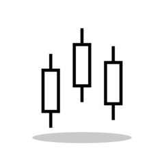 Graph bar icon in flat style. Analytics symbol for your web site design, logo, app, UI Vector EPS 10.