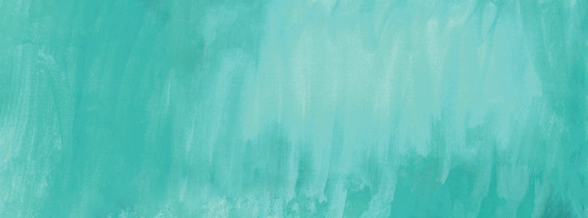 Watercolor mint color soft background. Beautiful gradient transition. Banner format.