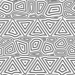 Abstract decorative 3D white background. Seamless pattern. Rendering illustration.