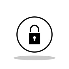 Security icon in flat style. Shield security symbol for your web site design, logo, app, UI Vector EPS 10.