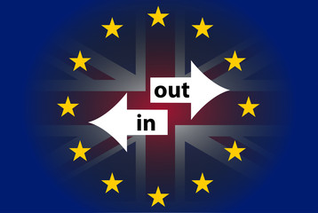 Brexit background template, United Kingdom leaving or not the European Union