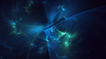 Fractal 3D rendering abstract light surreal background