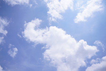 blue sky with white clouds