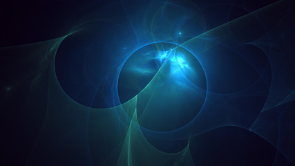 Fractal 3D rendering abstract light surreal background