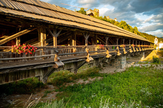 Wooden bridge of Sillian in Tirol