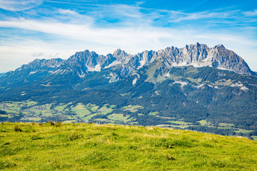 Fototapeta na wymiar At the Wilder Kaiser of St Johann in Tirol