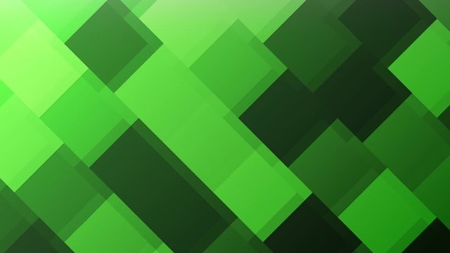 4K Animating Green Squares Background - abstract, geometric surface - seamless 10 second UHD animating loop - ideal for graphics, presentations and titles.