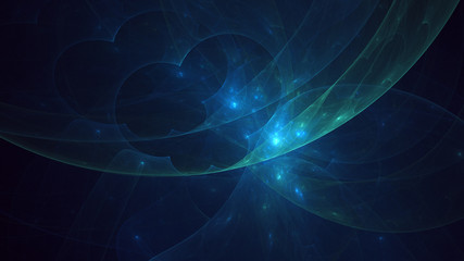 Fractal 3D rendering abstract light surreal background