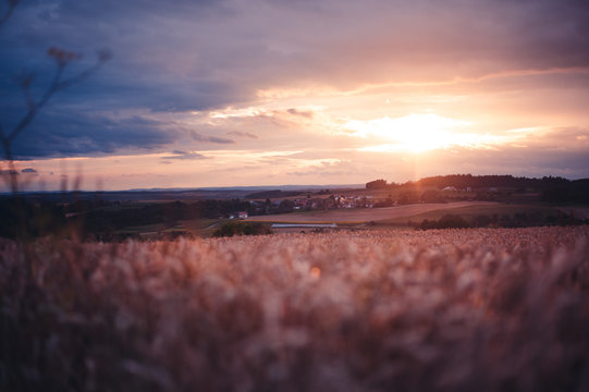 Sonnenutergang bei Pfullendorf