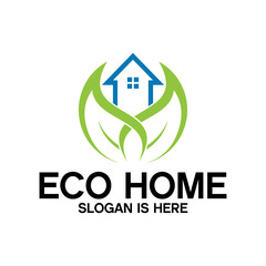 eco home logo design