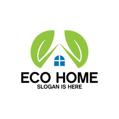 eco home logo design