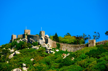 Fototapeta na wymiar Castle of the Moors - Sintra - Portugal