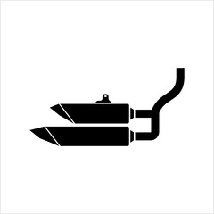 Exhaust Icon, Auto Exhaust Icon