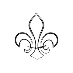 Fleur De Lis, Fleur-De-Lys Or Flower-De-Luce, The Decorative Stylized Lily © Aayam 4D