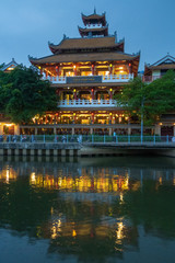Naklejka premium Phap Hoa Pagoda in Ho Chi Minh City, Vietnam