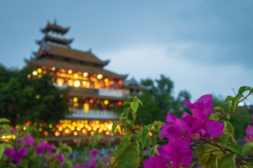 Fototapeta na wymiar Phap Hoa Pagoda in Ho Chi Minh City, Vietnam