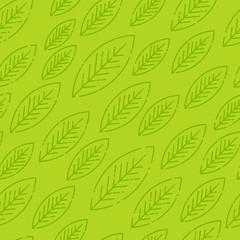 leaves seamless pattern. Geometric background. Template for wallpapers, site background, print design, cards, menu design, invitation. Summer and autumn theme. illustration.