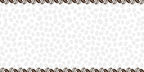 Seamless pattern with Coffee Beans Illustration background