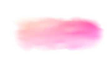 Pink realistic watercolor brush strokes on isolated background. illustration created by Mesh tool for background, wallpaper, print design.