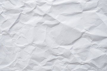 Obraz premium Abstract white crumpled paper texture background