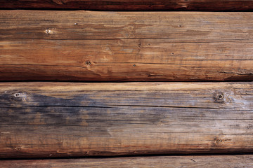 Fototapeta premium Dark old wooden texture, brown wall, fence, floor, background