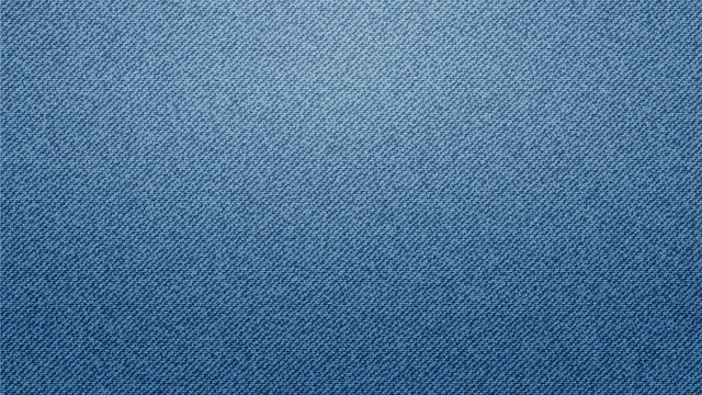 Blue classic jeans denim texture with seam. Realistic vector illustration. Background for copy space for text.
