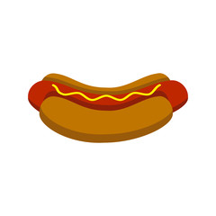 Hot dog icon vector design template