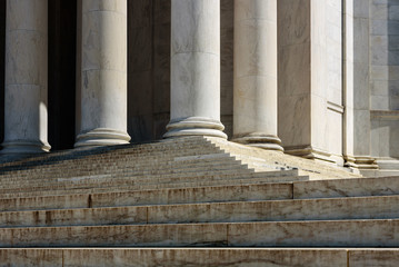 Steps and Columns  at Jefferson Memorial, Washington DC