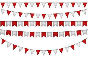 Obraz premium Flag garland for festival.