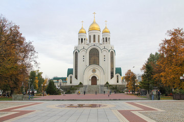 Fototapeta na wymiar Cathedral of Christ the Savior in Kaliningrad