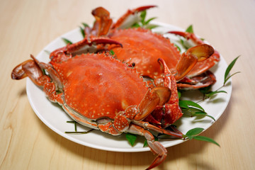 ボイルしたワタリガニ