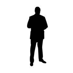 Black Shadow of a Man standing  