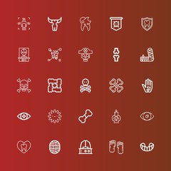 Editable 25 anatomy icons for web and mobile