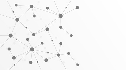 Abstract geometric connect lines and dots.Simple technology graphic background.Illustration Vector design Network and Connection concept.