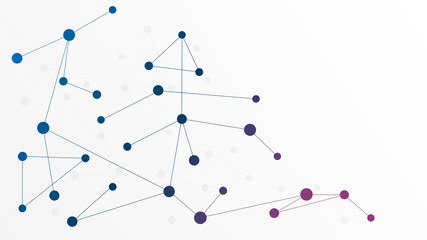 Abstract geometric connect lines and dots.Simple technology graphic background.Illustration Vector design Network and Connection concept.