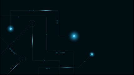 Abstract geometric Circuit connect lines and dots.Simple technology graphic background.Illustration Vector design Network technology and Connection concept.