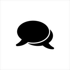 Speech Bubble icon. symbol of chatting, comment or message with trendy flat line style icon for web site design, logo, app, UI isolated on white background. vector illustration eps 10