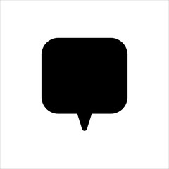 Naklejka premium Speech Bubble icon. symbol of chatting, comment or message with trendy flat line style icon for web site design, logo, app, UI isolated on white background. vector illustration eps 10