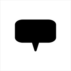 Speech Bubble icon. symbol of chatting, comment or message with trendy flat line style icon for web site design, logo, app, UI isolated on white background. vector illustration eps 10