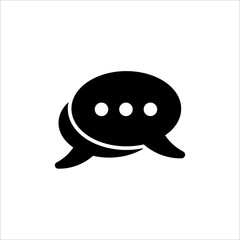 Speech Bubble icon. symbol of chatting, comment or message with trendy flat line style icon for web site design, logo, app, UI isolated on white background. vector illustration eps 10
