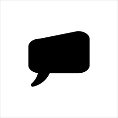 Speech Bubble icon. symbol of chatting, comment or message with trendy flat line style icon for web site design, logo, app, UI isolated on white background. vector illustration eps 10