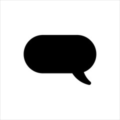 Speech Bubble icon. symbol of chatting, comment or message with trendy flat line style icon for web site design, logo, app, UI isolated on white background. vector illustration eps 10
